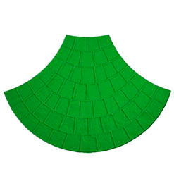 Molde abanico austria 118x70cm verde flex.