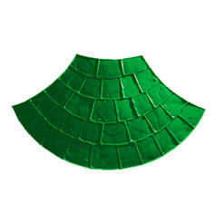 Molde abanico europeo 118x70cm verde flexíble