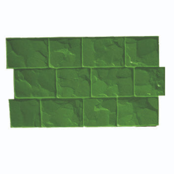 Molde adoquin belga 74x42cm verde flex.