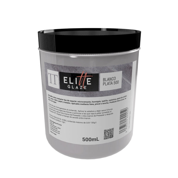 Elitte Glaze wit zilver 500 0,5L