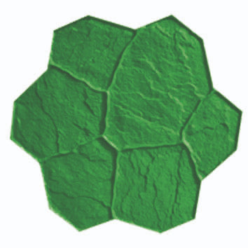 Imacem® molde piedra laja 90x90cm verde flexible