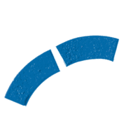 Imacem® molde circular brújula azul